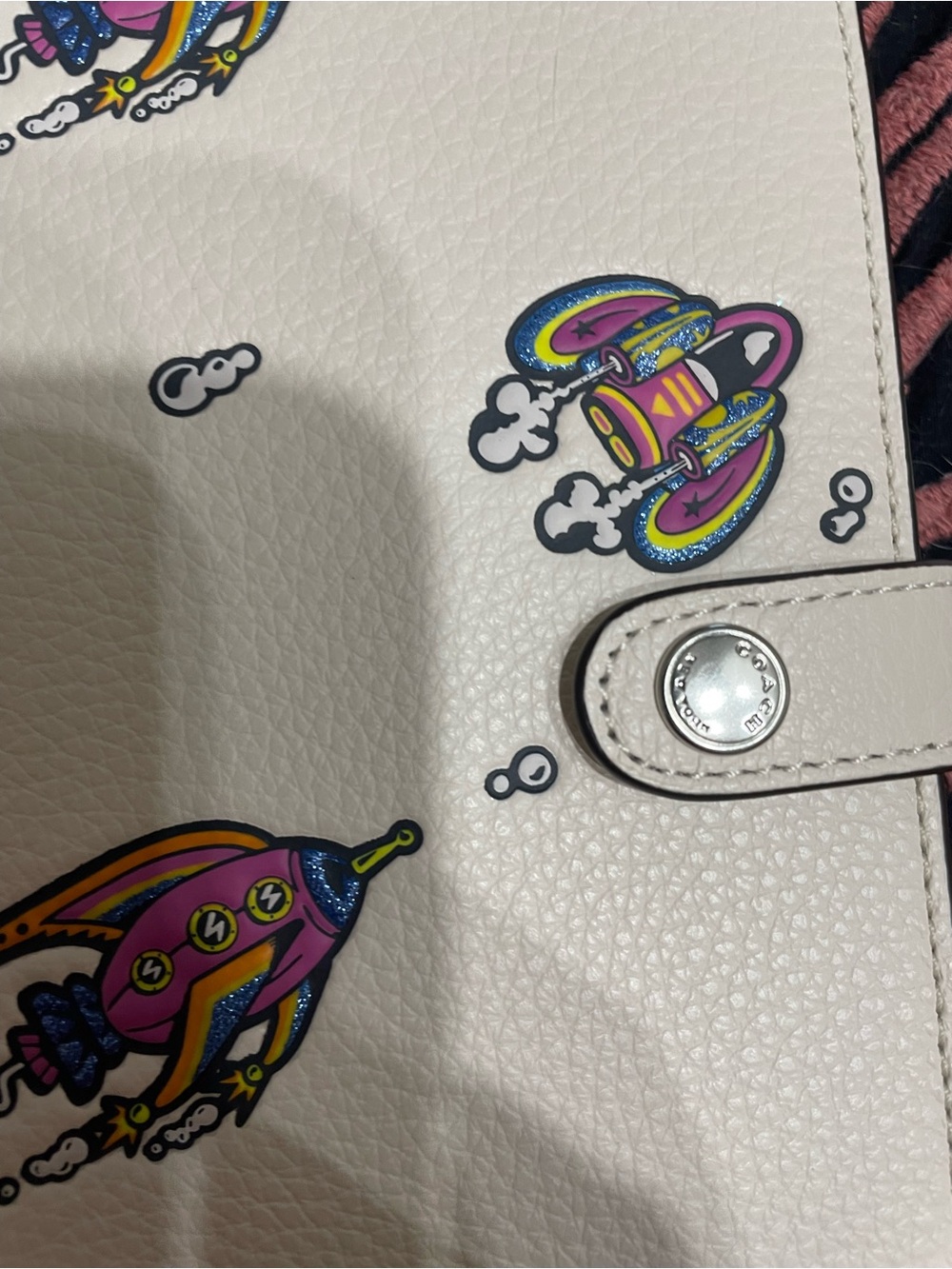 Coach Rocket Ship Print Notebook Cover with Notebook - Picture 4 of 7